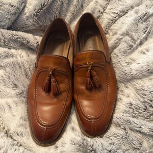 Stacy Adams brown Leather Tassel Loafers